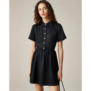 NWT J. CREW Collection Shirtdress with Jeweled Buttons SZ 00 MSRP $198